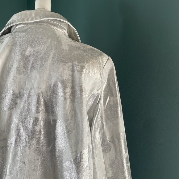 Kenar jacket , white with a silver foiled look - Picture 3 of 8